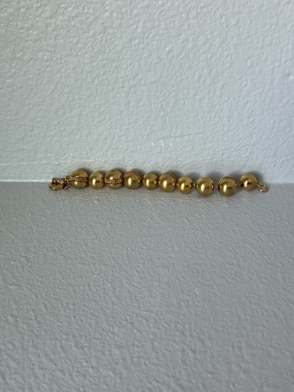 J. Crew Gold Bead Link Bracelet